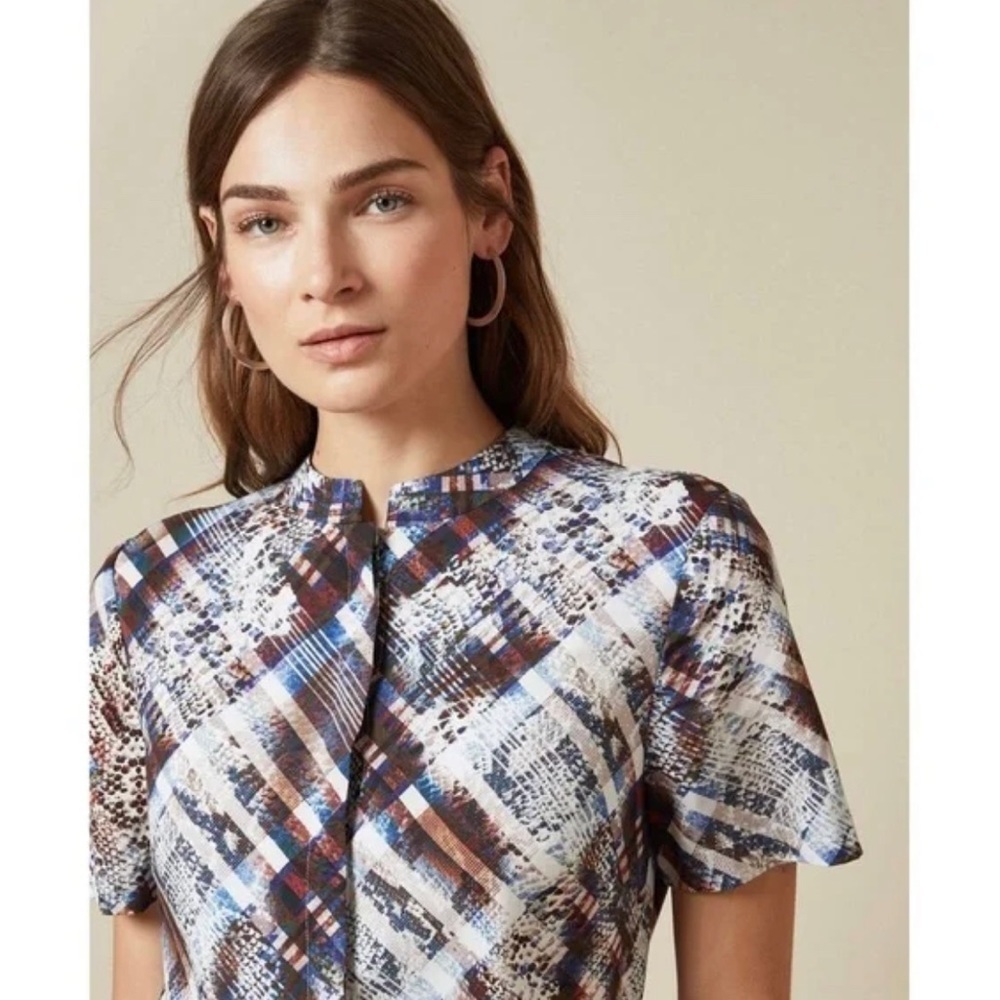 TED Baker Balay Wide Leg Printed Jumpsuit in Quartz - Picture 4 of 15